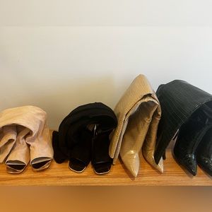 Knee and thigh high boots. $40 each